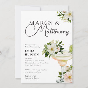 Convite Chá de Noiva Margs e Matrimônio Margarita