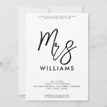 Chá de Noiva Minimalista Moderno Simples