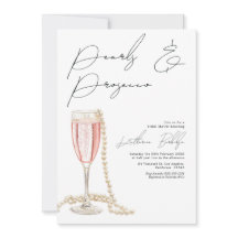 Chá de Noiva Pérolas Elegantes e Prosecco