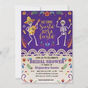 Convite Chá de Noiva Personalizado Fiesta Mexicana Cinco d