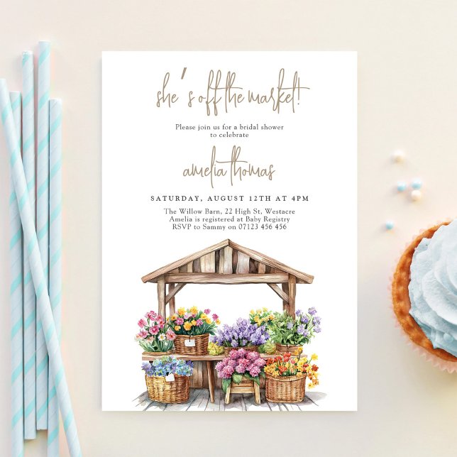 Convite Chá de Noiva Recém Chegada do Mercado (Criador carregado)