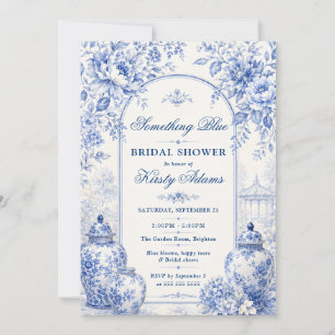 Convite Chá de Noiva Something Blue Chinoiserie