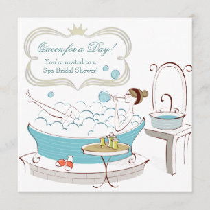Convite Chá de Noiva Spa Princesa Noiva