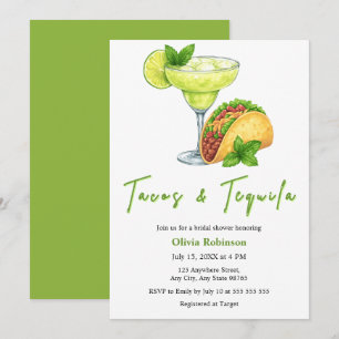 Convite Chá de Noiva Tacos e Tequila Margarita