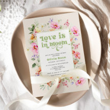 Chá de noiva Wildflower Love is in bloom