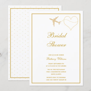 Convite Chá de panela à moda do viagem do ouro branco