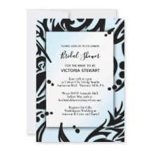 Chá de panela abstrato preto e azul tribal