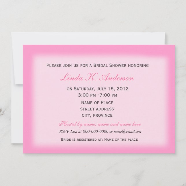 Convite Chá de panela, adicione sua foto (Frente)