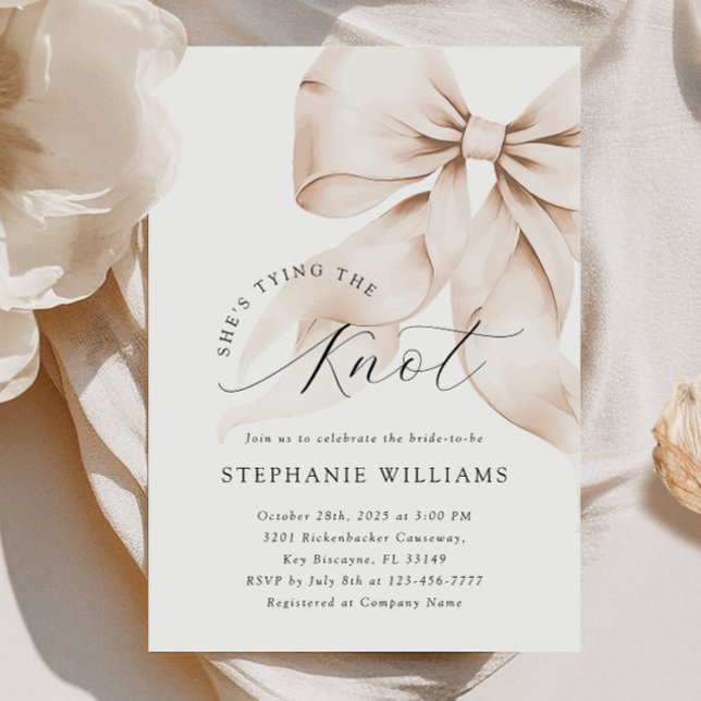 Convite Chá de panela Arco castanho (Criador carregado)