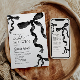 Convite Chá de panela Arco preto