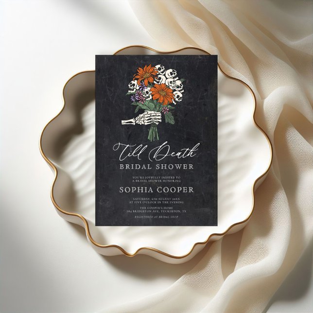 Convite Chá de panela até a morte gótica (Criador carregado)