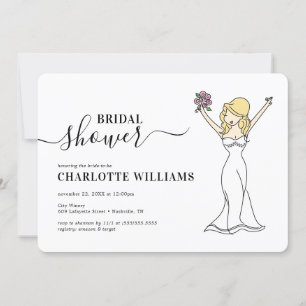 Convite Chá de panela Avatar Personalizável  Cabelo Longo