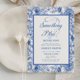 Convite Chá de panela azul