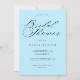 Convite Chá de panela Azul Claro