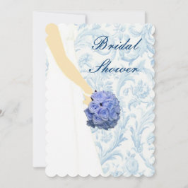 Convite Chá de panela azul de palhaço elegante