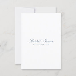 Convite Chá de panela Azul e Branco do Script