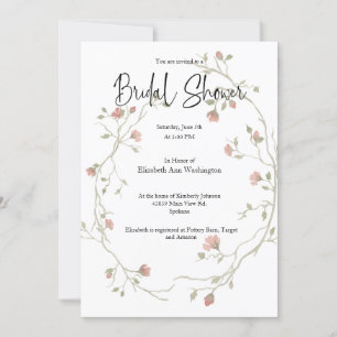 Convite Chá de panela Boêmian Watercolor