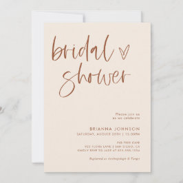 Convite Chá de panela Boho Terracotta | Mínimo Bridal