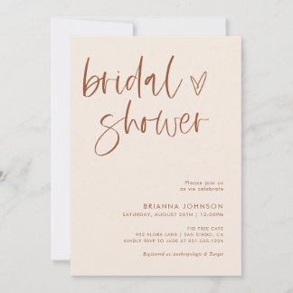 Convite Chá de panela Boho Terracotta | Mínimo Bridal