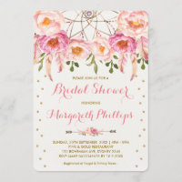 Chá de panela bonito de Boho Dreamcatcher, Rosa e 