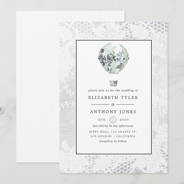 Convite Chá de panela branco (Frente/Verso)