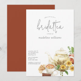 Convite Chá de panela Bridal Tea Boho