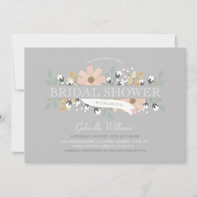 Convite Chá de panela brilhante (Frente)