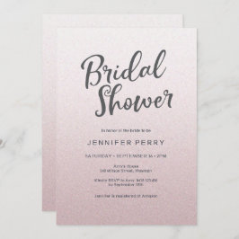 Convite Chá de panela - Brilho rosa