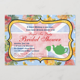 Convite Chá de panela britânico real