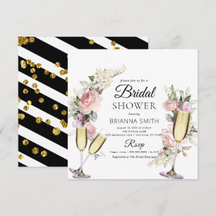 Convite Chá de panela Buquê Elegante