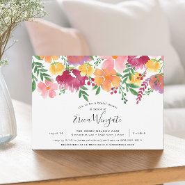 Convite Chá de panela California Poppy