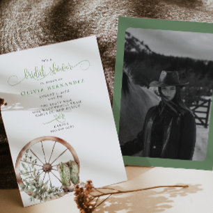 Convite Chá de panela caligráfico Russo Ocidental