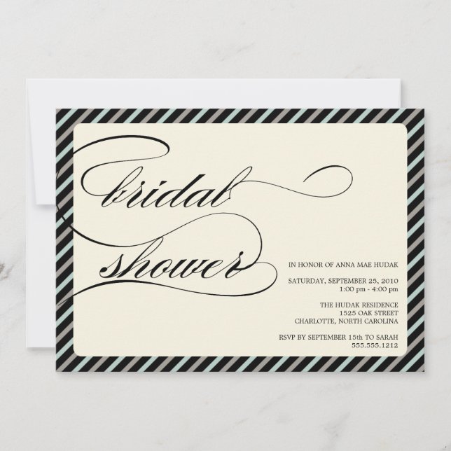 Convite chá de panela {calliographic} (Frente)