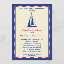 Convite Chá de panela Casal de Barco de Velas