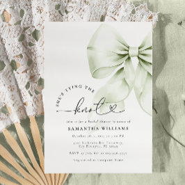 Convite Chá de panela Casando Verde Sage