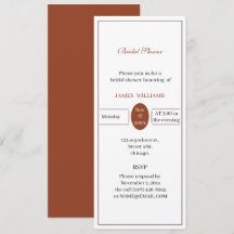 Chá de panela Castanho Simples Personalizado