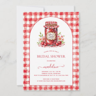 Convite Chá de panela Cherry Jam Gingham