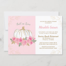 Convite Chá de panela Chic Autumn Pumpkin