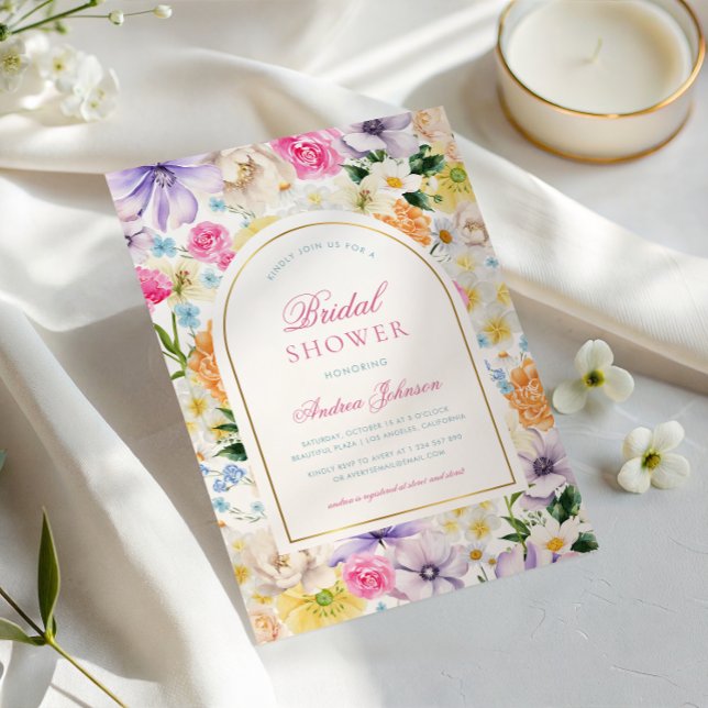 Convite Chá de panela Chic Floral do Partido Tea do Jardim (Criador carregado)