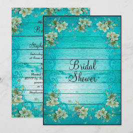 Convite Chá de panela Chique Flores