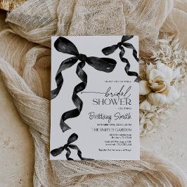 Convite Chá de panela com arcos pretos