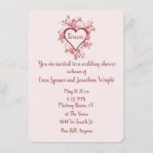 Chá de panela com Coração Barroco Romântico