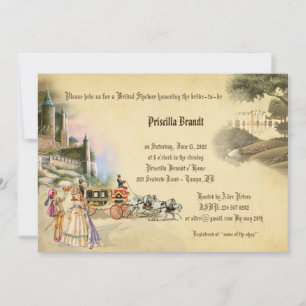 Convite Chá de panela, conto de fadas de fantasia, român