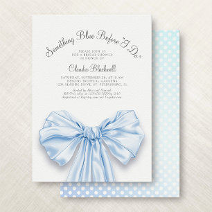 Convite Chá de panela Coquette Arco francês azul