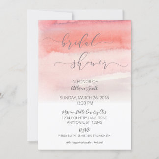 Convite Chá de panela cor-de-rosa