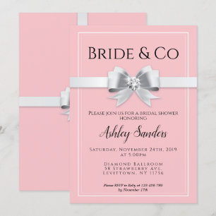 Convite Chá de panela cor-de-rosa