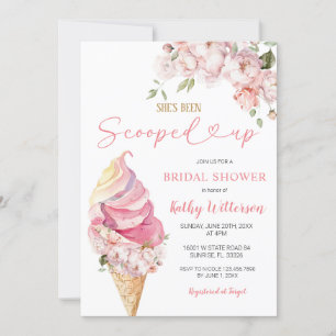 Convite Chá de panela cor-de-rosa de Verão