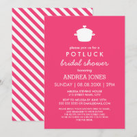 Chá de panela Cute Potluck | Branco rosa quente