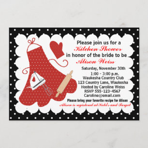 Convite Chá de panela da cozinha