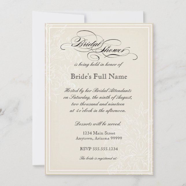 Convite Chá de panela da Glória da Manhã (Frente)